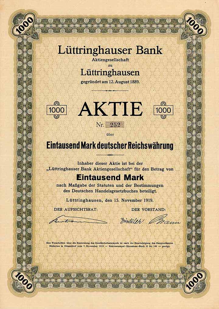 Lüttringhauser Bank AG