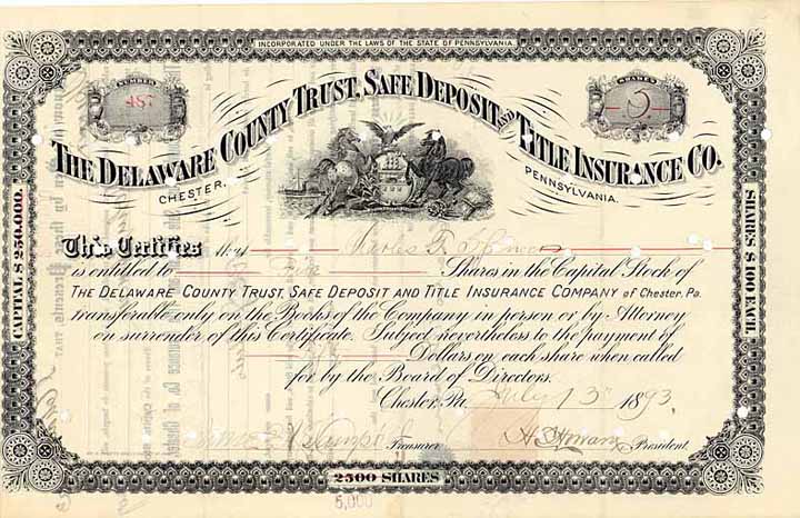 Delaware County Trust, Safe Deposit and Title Insurance Co.