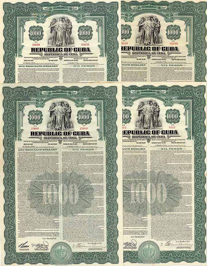 Republic of Cuba (4 Stücke)