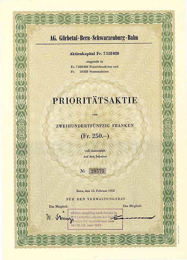 AG Gürbetal-Bern-Schwarzenburg-Bahn