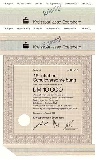Kreissparkasse Ebersberg (2 Stücke)