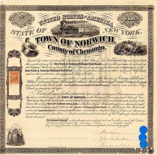 Town of Norwich (New York & Oswego Midland Rail Road)
