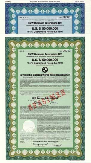 BMW Overseas Enterprises N.V. (2 Stücke)