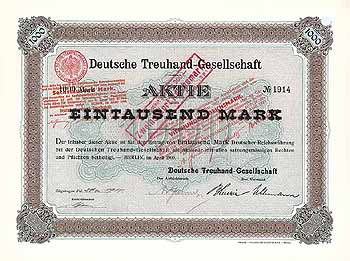 Deutsche Treuhand-Gesellschaft (OU Arthur von Gwinner)
