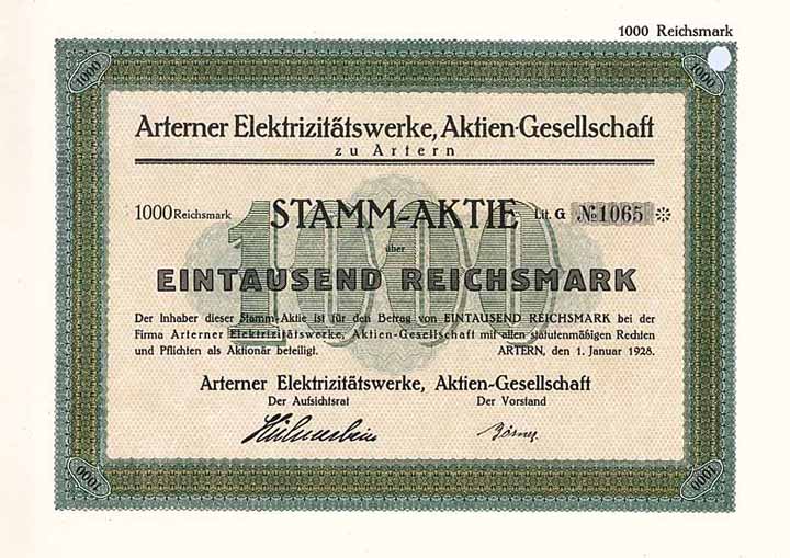 Arterner Electrizitätswerke AG