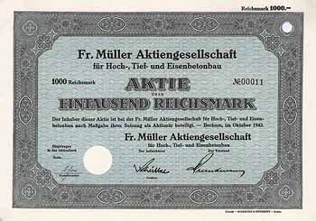 Fr. Müller AG für Hoch-, Tief- und Eisenbetonbau