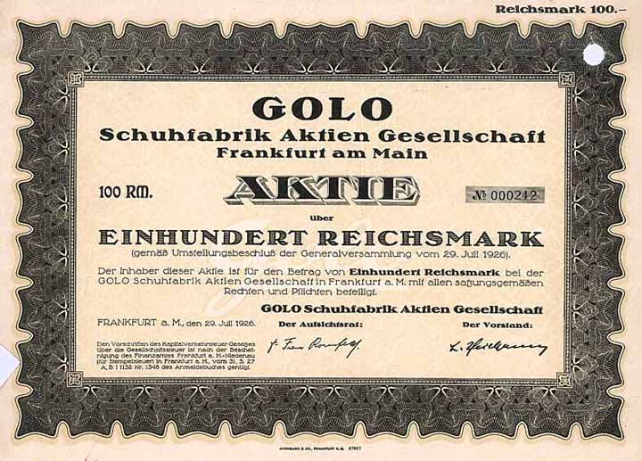 GOLO Schuhfabrik AG