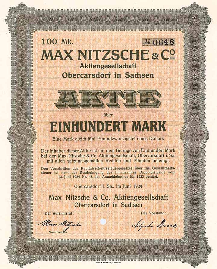 Max Nitzsche & Co. AG