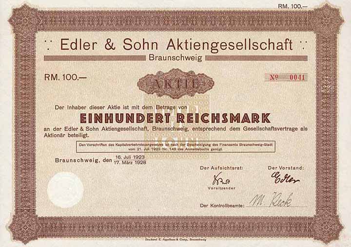 Edler & Sohn AG