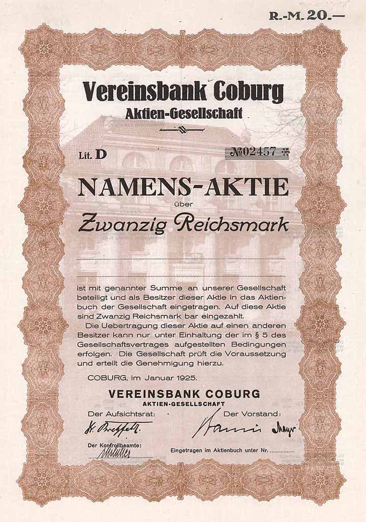 Vereinsbank Coburg AG