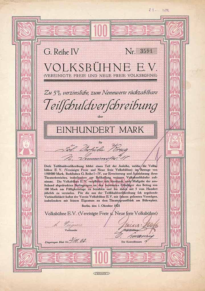 Volksbühne e.V. (Vereinigte Freie und Neue Freie Volksbühne)