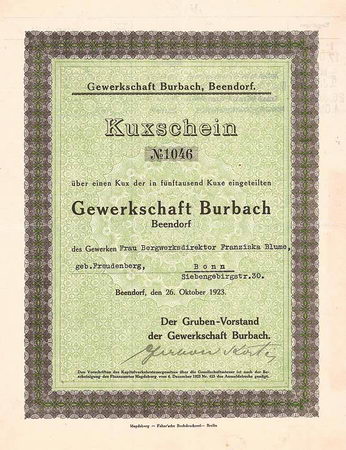 Gewerkschaft Burbach (OU Gerhard Korte)