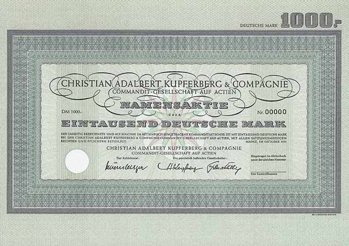Christian Adalbert Kupferberg & Compagnie KGaA