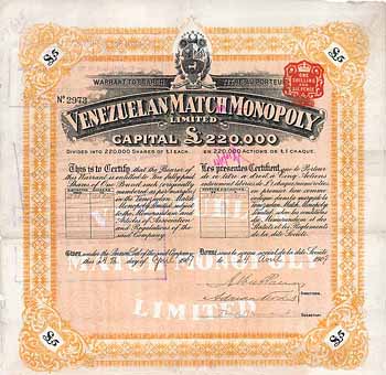 Venezuelan Match Monopoly Ltd.