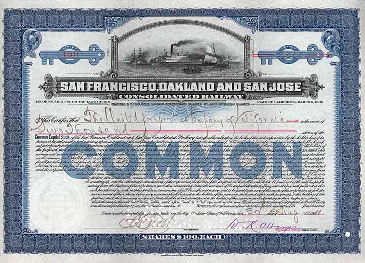 San Francisco, Oakland & San Jose Consolidated Railway