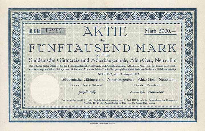 Süddeutsche Gärtnerei- und Ackerbauzentrale AG