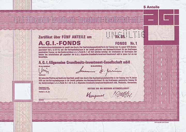 A.G.I. Allgemeine Grundbesitz-Investment-GmbH