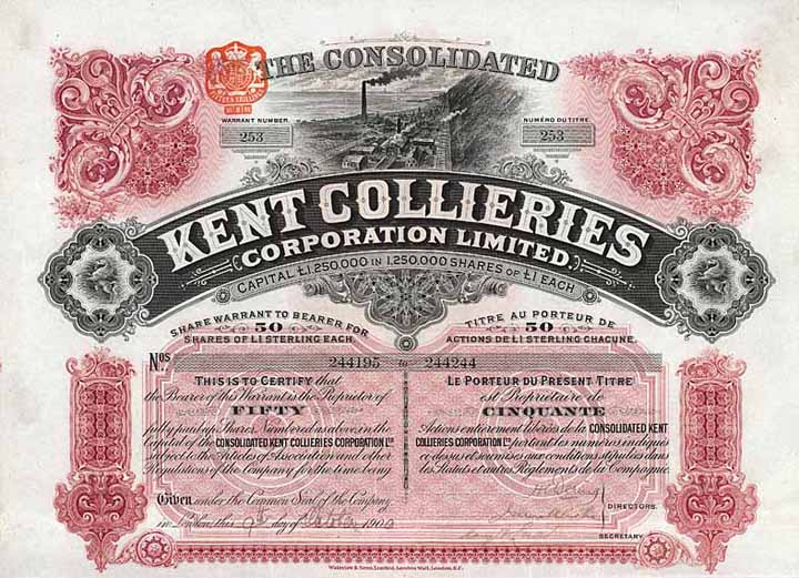 Kent Collieries Corp.