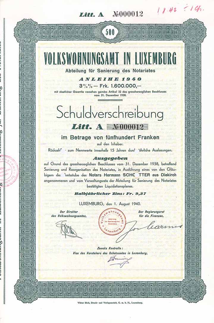 Volkswohnungsamt in Luxemburg