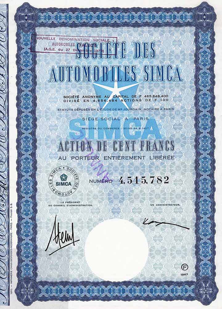 Société des Automobiles SIMCA S.A.