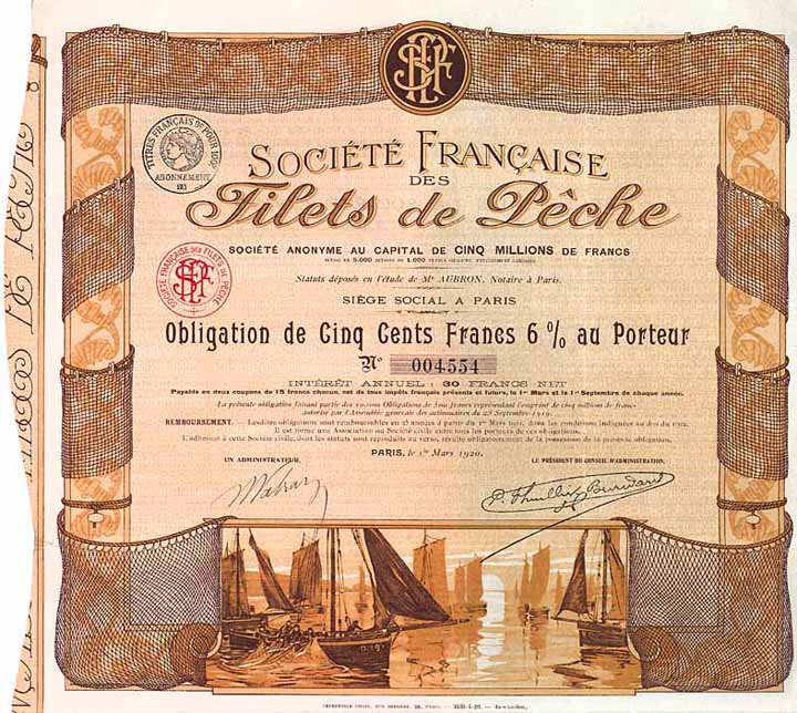 Soc. Française des Filets de Peche S.A.