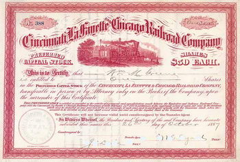 Cincinnati, La  Fayette & Chicago Railroad