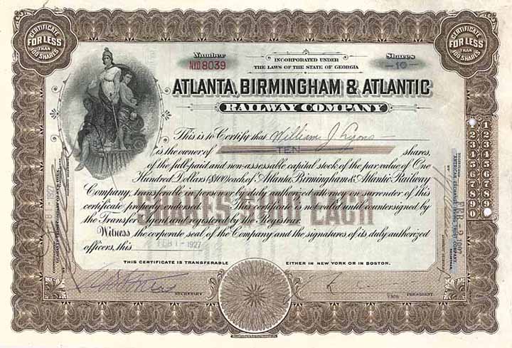 Atlanta, Birmingham & Atlantic Railway