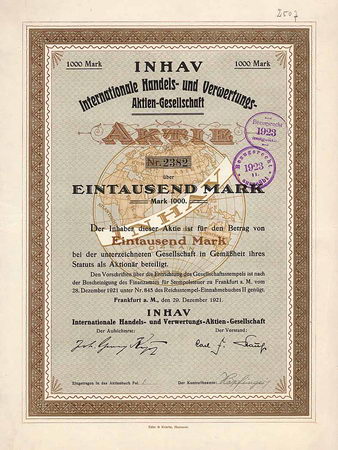 INHAV Internationale Handels- und Verwertungs-AG