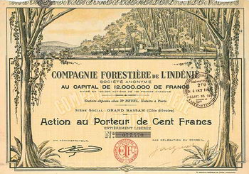 Cie. Forestière de L’Indénié S.A.