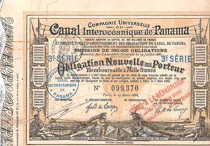 Cie. Universelle du Canal Interocéanique de Panama S.A.