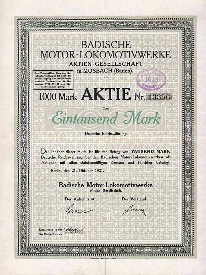 Badische Motor-Lokomotivwerke AG