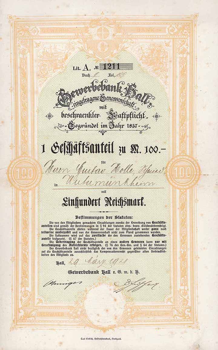 Gewerbebank Hall eGmbH