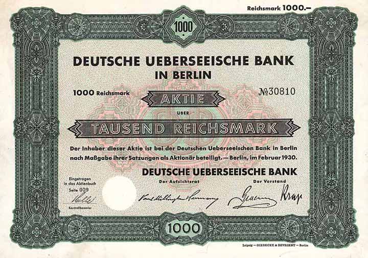 Deutsche Ueberseeische Bank