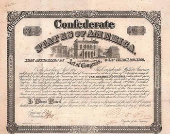Confederate States of America, Cr. 128 A (R6) - Ball 259 (R4+)