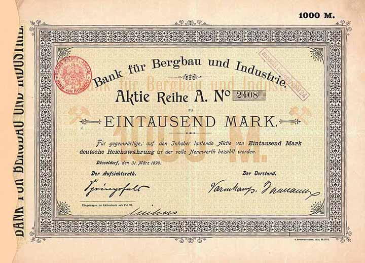 Bank für Bergbau und Industrie