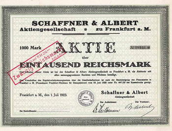Schaffner & Albert AG