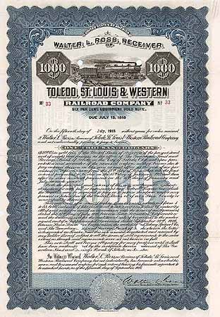 Walter L. Ross, Receiver of Toledo, St. Louis & Western Railroad