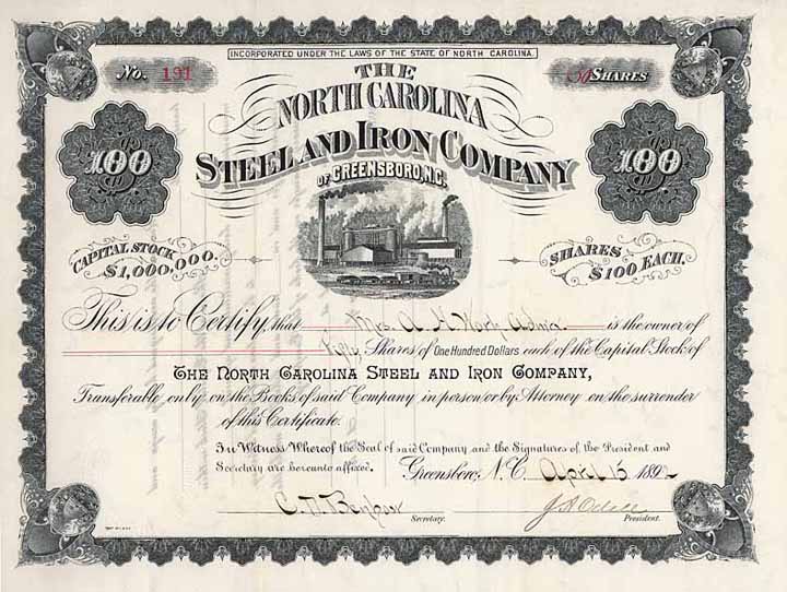 North Carolina Steel and Iron Co.