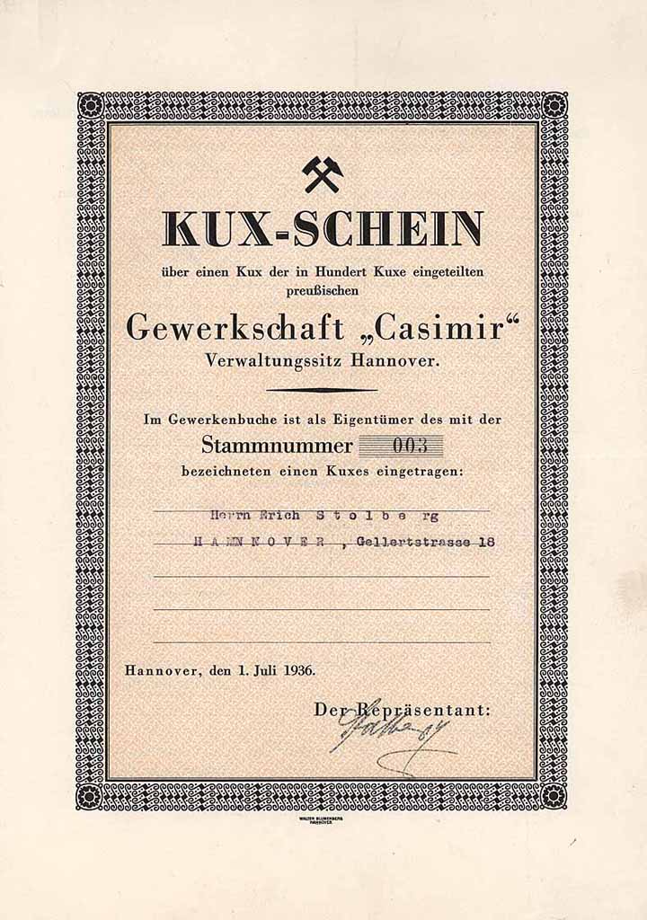 Gewerkschaft Casimir