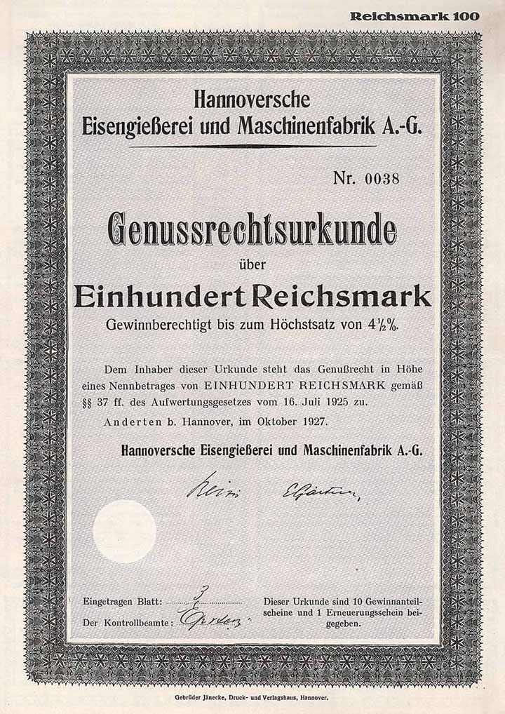 Hannoversche Eisengießerei und Maschinenfabrik AG