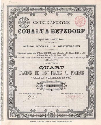 S.A. du Cobalt a Betzdorf