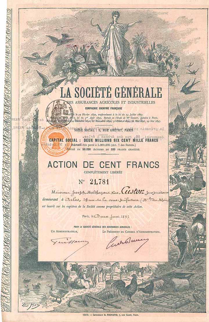 Soc. Gén. des Assurances Agricoles et Industrielles