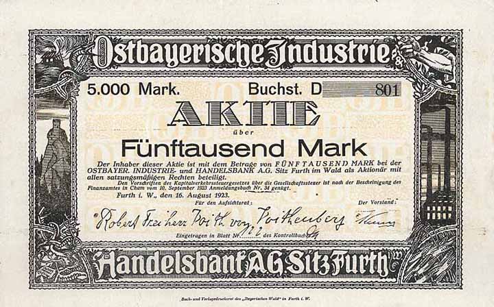 Ostbayerische Industrie- und Handelsbank AG