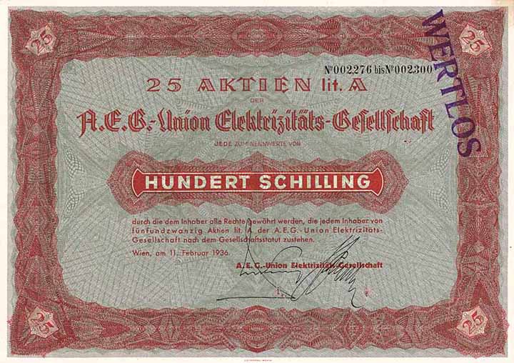 A.E.G.-Union-Elektrizitäts-Gesellschaft