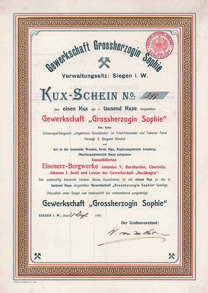 Gewerkschaft Grossherzogin Sophie