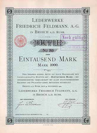 Lederwerke Friedrich Feldmann AG