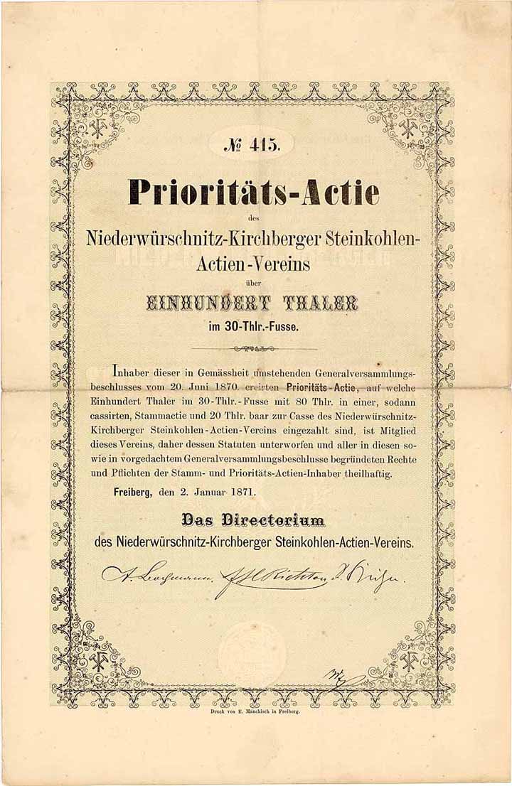 Niederwürschnitz-Kirchberger Steinkohlen-Actien-Verein