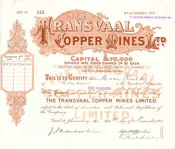 Transvaal Copper Mines Ltd.