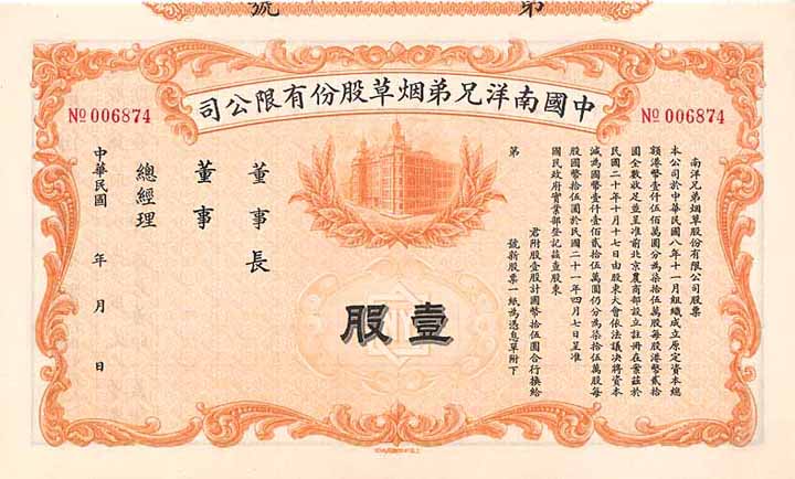 China Nan Yang Brothers Tobacco Corporation