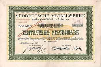 Süddeutsche Metallwerke AG